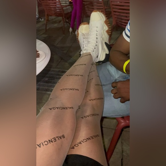 COPY - Black Diamond Logo Words BA Prints Nylon Women’s Pantyhose Stretchy Blac… - Picture 16 of 17